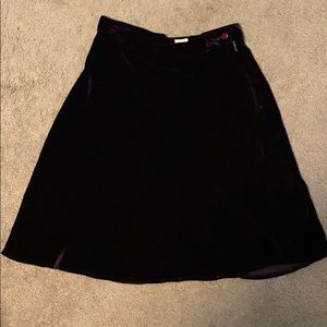 Eggplant velvet Gap skirt